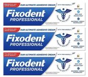 Fixodent Professional Denture Adhesive Cream - 40g - Pack of 3