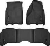 Husky Liners Weatherbeater Front/2nd Seat Floor Mats Fits 2009-18, 2019 1500 Classic, 2010-18 Dodge Ram 2500/3500 Crew Cab