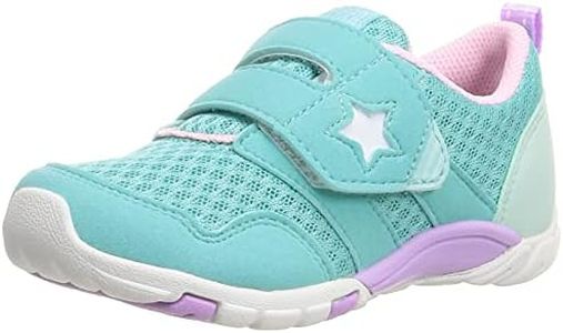 Moonstar MS C2258 Kids' Sneakers, Water Repellent, Mint, 20.5 cm 2E