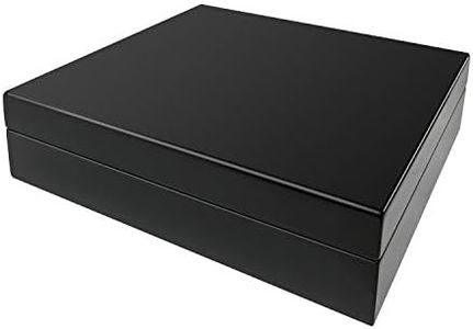 Orleans Group 20 Cigar Capacity Humidor With Humidifier And Brass Hinges, Model C-16 BK, Black