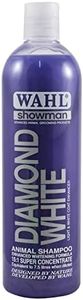 Wahl Dog Shampoo Diamond White Showman Shampoo for Pets 500 ml Concentrate/7.5 Litre Diluted