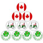 Golf Ball Markers Assorted Patterns Flag Fits All Magnetic Golf Hat Clips Value 10 Pack, Alloy Soft Enamel Technique Marker for Golf Gloves Divot Tools Marks(Type 4)