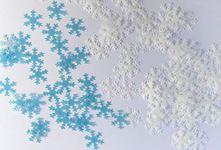 100 Edible wafer snowflakes FROZEN DISNEY cupcake toppers