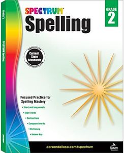 Spectrum 2nd Grade Spelling Workbook, Ages 7 to 8, Spelling Books for 2nd Grade Covering Phonics, Handwriting Practice, Sight Words, Vowels, Dictionary Skills, and More, Spectrum Grade 2