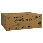 Whiskas Junior Poultry Selection in Jelly 84 Pouches, Wet Kitten & Cat Food, Selection of Chicken, Duck, Poultry & Turkey, Megapack (84 x 85 g)