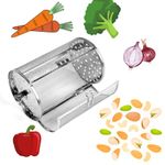 Stainless Steel Rotisserie Basket - Grill Roaster Drum - Oven Basket - Air Fryer Accessories - 360° Rotating - Ideal for Peanuts, Coffee Beans, BBQ, Walnuts - DIY Kitchen Cooking Tool