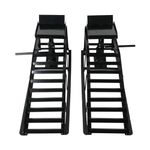 TBAPFS 5 Ton 2 Pack Hydraulic Car Ramp Elevator 10000 Lbs for Auto Car Truck Trailer Garage Service Vehicle Ramp Lift Jack Hydraulic Lift (Black)