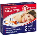 Nasal Strips Large x60, Nose Strip Snoring Aids for Men and Women, Anti Snore Devices, Snore Strip That Helps You Breathe Right, Anti Snoring Devices, Certified Medical Device, Sleepeze Remedies