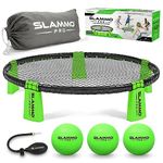 GoSports SLAMMO PRO Game Set - New and Improved PRO Set with 3 PRO Balls, Pump and Carrying Case Green