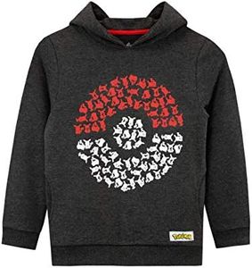 Pokemon Hoodie for Boys | Pikachu Hoodie for Kids | Pokeball Design Multicoloured Size 10