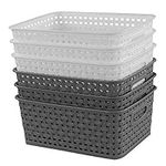 Idomy 6-Pack Plastic Storage Basket