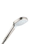 hansgrohe Croma Select E Low Flow 4-inch Handheld Shower Head Modern 3 SoftRain, IntenseRain, Pulsating Massage 04723820