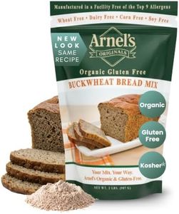 Buckwheat Bread Mix, Certified Gluten free, Organic, non-GMO Verified, Certified Kosher, Gluten Free Baking, 2-pounds