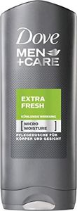 Dove Men+Care 3-in-1 Shower Gel Extra Fresh Shower Bath for Body, Face and Hair with MicroMoisture 250 ml Pack of 6