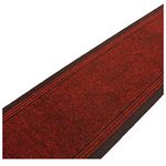 SrS Rugs® Sydney Long Carpet Runner - Heavy-Duty - Stain-Resistant - Absorbent - Non-Slip Rubber Backed - Strong - Industrial Grade - Tough Mat for Hall and Stairs (Red, Length: 7' (67 x 213 cm))