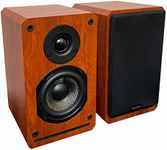 Roxel RBS 300 Book Shelf Speaker,Wood Effect Cabinet with 4 inch Enhanced Carbon Fibre Woofer, 1Inch Silk Dome Tweeter, Detailed and Refined Sound, Deep Bass Smooth Treble 150W RMS (Cherry Wood)