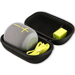 ProCase Hard Case for Ultimate Ears WONDERBOOM/WONDERBOOM 2 Speaker, Travel Carrying Bag Protective Cover for UE WONDERBOOM Portable Speaker, with Space for Wall Charger and USB Cable –Black