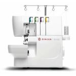 SINGER | S0100 White Overlock Serger with 2/3/4 Thread Capacity and 1300 SPM