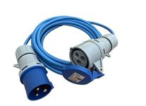 K M Electronics Caravan Motorhome Camp Site Heavy Duty 16A 240V Mains Hook Up Cable Lead (3M)