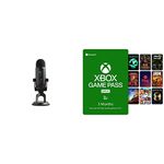 Blue Yeti USB Mic for Recording & Streaming on PC and Mac, with Microsoft Xbox Game Pass for PC – 3-Month Membership