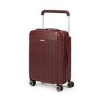 THE ASSEMBLY Polycarbonate Hard-Sided Cabin Luggage - 20 Inches | Premium Wide Handle Trolley Bag With In-Built Tsa Lock & Silent 8 Spinner Wheels- Rover, 55.5 Cm, Red