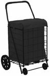 PrimeTrendz Jumbo Shopping Cart Liner securely to Your Shopping cart Using Loop Fasteners. (This Listing is only for The Liner Insert Cover, Shopping cart not Included).