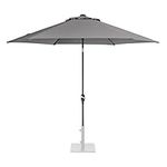 KETTLER 3.0m Wind Up Parasol with tilt Grey frame and Slate Canopy