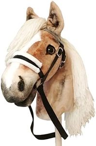 Hobby horse realistic A3 - Haflinger hobbyhorse - Cute toy horse on stick