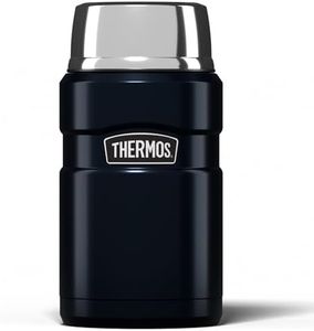 Thermos Stainless King Food Flask, 710ml Capacity - Sleek Multi- Purpose Flask for Daily Food Prep - Durable Stainless Steel with Midnight Blue Finish - Ideal for On-the-Go Meals & Drinks