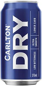 Carlton Dry Beer 24 x 375mL Cans