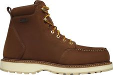 Danner Cedar River 6" Waterproof Work Boots for Men - Premium Leather with Breathable Danner Dry Barrier and Oil- and Slip-Resistant Outsole, EH Rated, Brown - 9.5 D