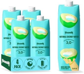Vinamilk Coconut Water 33.8 Fl Oz, Pack of 4, No Sugar Added
