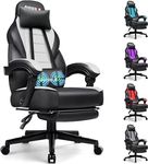 BOSSIN Gaming Chair with Footrest a