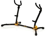 Hercules Stands DS537B Double Alto/Tenor Saxophone Stand Black