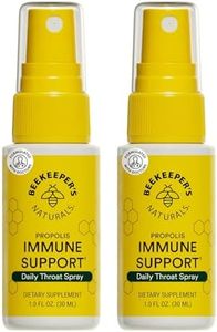 Beekeeper's Naturals Propolis Throat Spray, Natural Immune Support & Sore Throat Relief - Antioxidants, Keto, Paleo, Gluten-Free, 1.06 oz (Pack of 2)