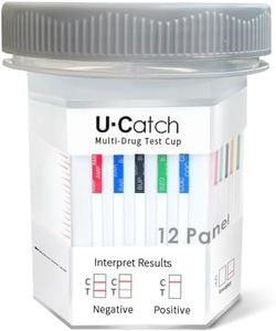 Multidrug Test Cup Kit: 12 Panel Urine Test Cup Rapid Test at Home (5 Pack)