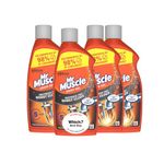 Mr Muscle Drain Unblocker (4 x 500ml), Sink and Drain Cleaner, Fast Acting Heavy Duty Gel, Dissolves Clogs, Works 3x Better Than Bleach, Safe for All Pipes, 2 x Duo Pack