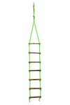 iVee international Rope Ladder for Kids | Climbing Ladder for Kids | Wooden Ladder for Kids for Physical Activity | Indoor Outdoor Games for Kids (Redium Green)