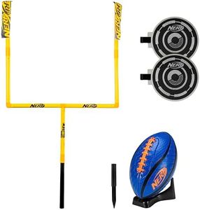 NERF Punt and Pass Football Goal Post Set - Knockout Targets
