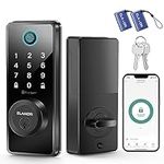 ELAMOR Smart Lock, Fingerprint Door Lock, 6-in-1 Keyless Entry Door Lock with Bluetooth App Control, Touchscreen Keypad, Easy to Install, Auto Lock, Smart Deadbolt for Home Use, ANSI Grade 3