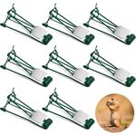 8 Packs Mole Gopher Trap Outdoor, Mole Traps That Kill Best, Reusable Vole Traps Outdoor Easy to Set, Weatherproof Pocket Gopher Kill Trap for Lawn Garden Farm