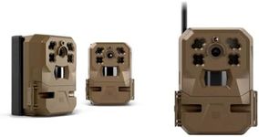 Moultrie Edge Cellular Trail Camera 3 Pack | Auto Connect - Nationwide Coverage | HD Video-Audio | Built in Memory | Cloud Storage | 80 ft Low Glow IR LED Flash