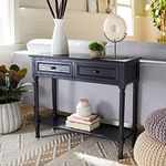 Safavieh Home Collection Tate Black 2-Drawer Bottom Shelf Console Table CNS5720B