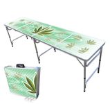 8-Foot Professional Beer Pong Table/Tailgate Table/Picnic Table - High Times Graphic