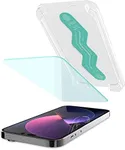 Smartish 2-Pack Tempered Glass Screen Protector for iPhone 14 Pro Max - Tuff Sheet - Easy Install Frame [Scratch Resistant] Case-Friendly - Dynamic Island Compatible - Clear 2-Pack