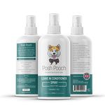 Dog Conditioner Leave in Spray, Fragrance Free Posh Pooch® 2 in 1 Moisturising, Detangling Spray, Leaves Hair Tangle Free,Soft & Shiny, Hypoallergenic Spray Hydrates Sensitive Skin For Dry Itchy Skin