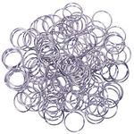 Shapenty 150PCS Stainless Steel Open Jump Rings Connectors Jewelry Finding Rings for DIY Charm Craft Making Supplies Earring Necklace Bracelet Choker Key Chain (14mm)