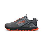 ALTRA Men's AL0A7R6H Lone Peak All-WTHR Low 2 Trail Running Shoe, Gray/Orange - 10 M US