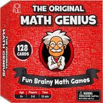 JOiFuli The Original Math Genius Card Game, STEM Educational Game Addition Subtraction Multiplication Division, Fun Card Game for Family, Learning Game Math Games for Kids 8-12 Ages 6-8 Years Old & Up