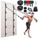 Brebebe Multi-Point Resistance Band Anchor for Home Gym - Portable Door Attachment Set for Resistance Band Exercises and Workouts